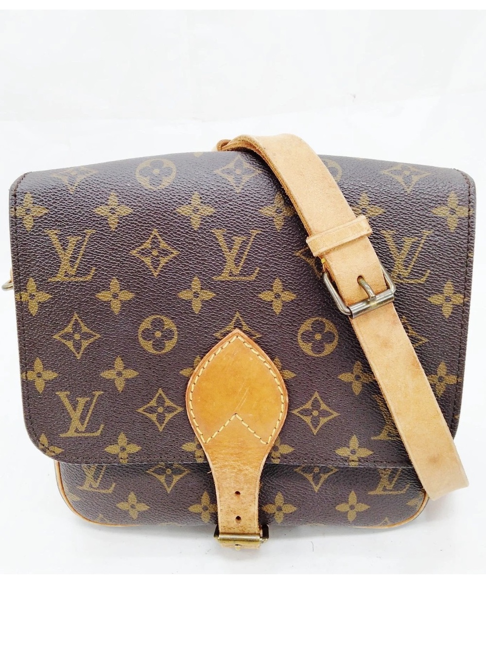 Louis Vuitton LV Shoulder Bag Cartouchiere MM Brown Monogram